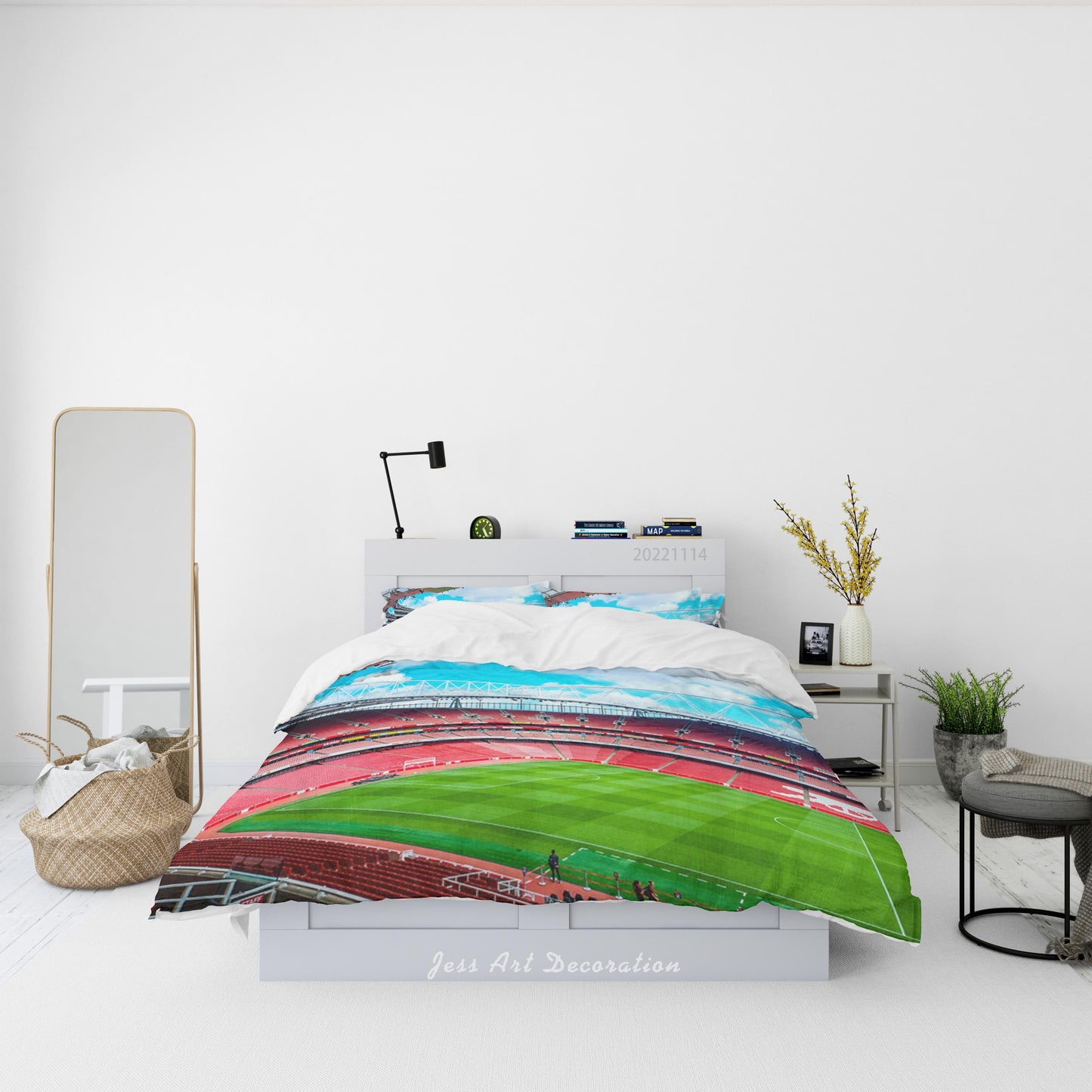 3D Arsenal FC Cloud Sky Spectator Seats Quilt Cover Set Bedding Set Duvet Cover Pillowcase 886