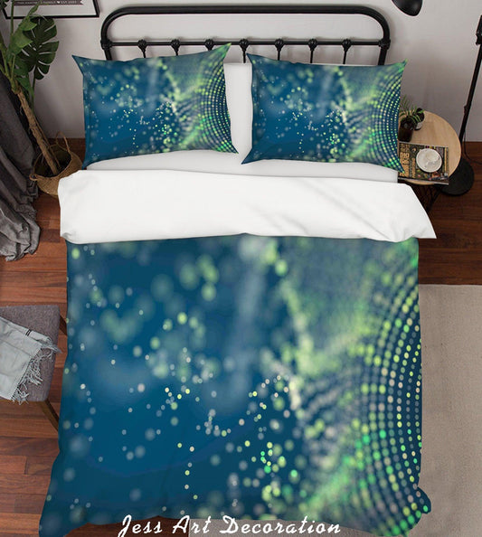 3D Blue Abstract Starlight Quilt Cover Set Bedding Set Pillowcases 14