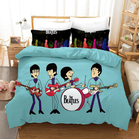 3D Band The Beatles Quilt Cover Set Bedding Set Pillowcases 55
