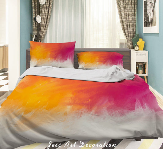 3D Abstract Sunrise Ripple Quilt Cover Set Bedding Set Duvet Cover Pillowcase 100