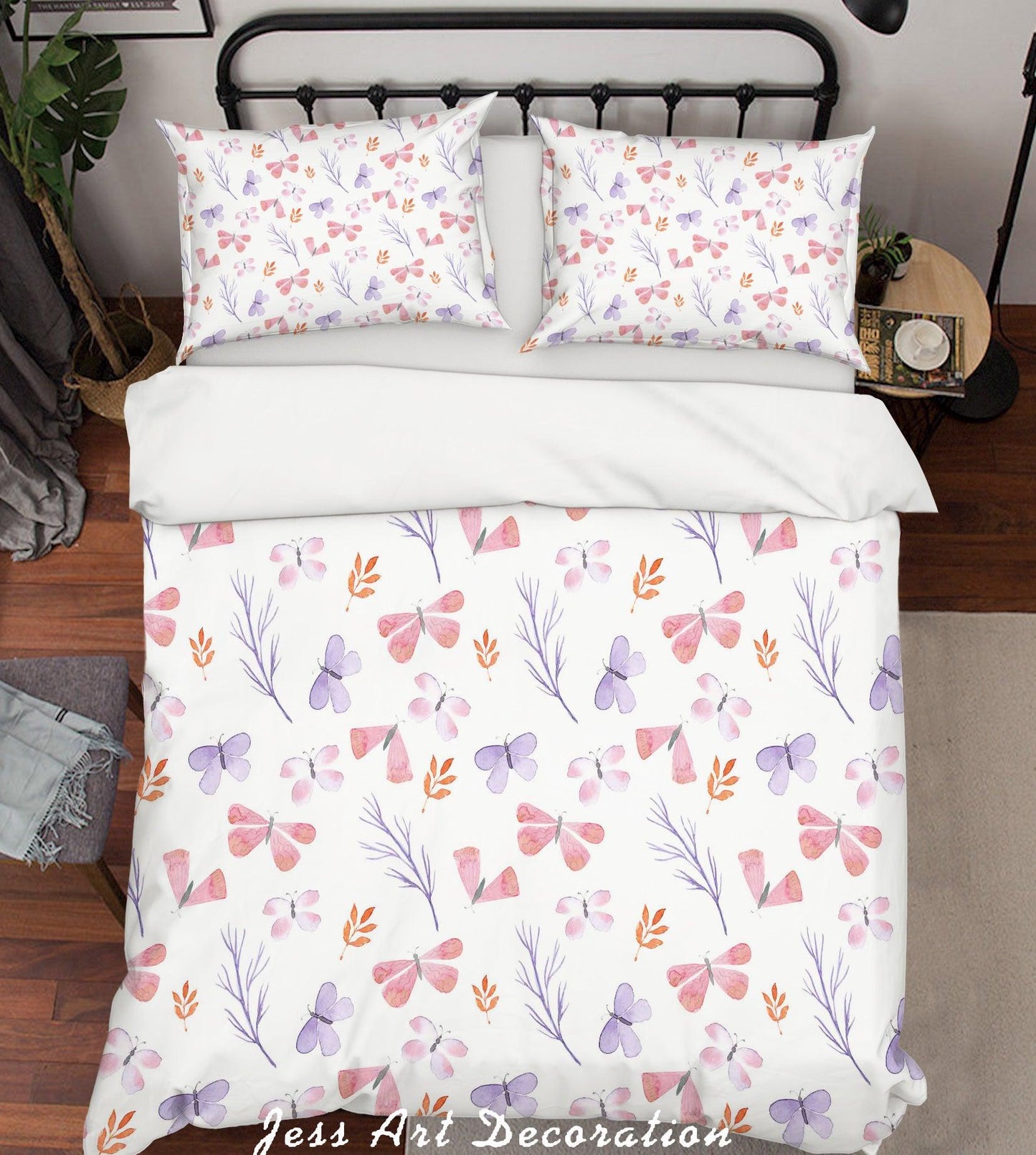 3D Butterfly Branch Quilt Cover Set Bedding Set Pillowcases 52