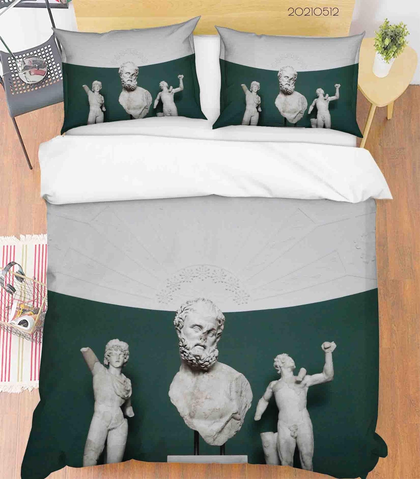 3D Art Sculpture Quilt Cover Set Bedding Set Duvet Cover Pillowcases 225