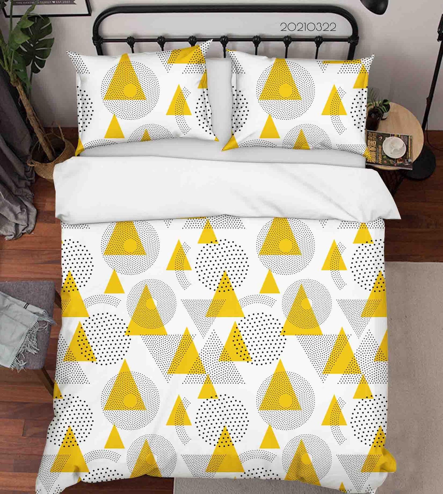 3D Abstract Geometric Pattern Quilt Cover Set Bedding Set Duvet Cover Pillowcases 129