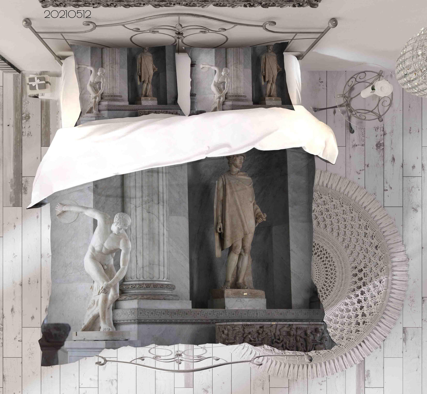 3D Architecture Sculpture Quilt Cover Set Bedding Set Duvet Cover Pillowcases 280