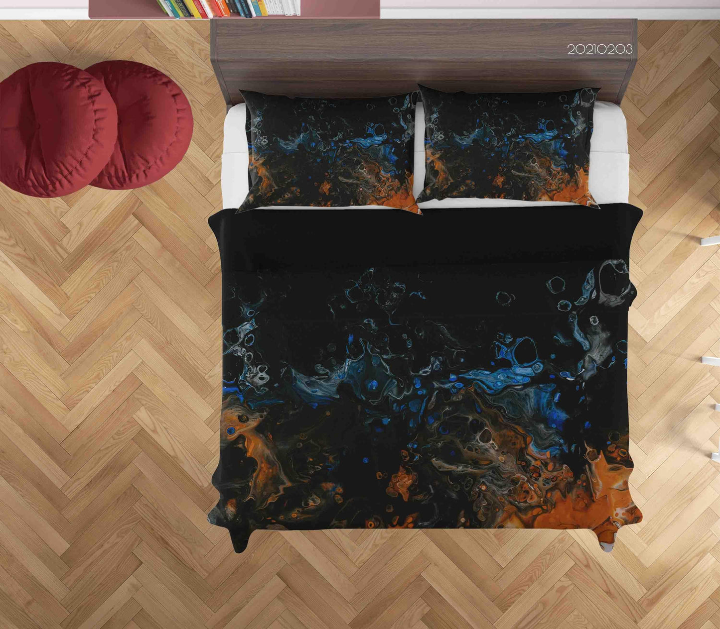 3D Abstract Blue Marble Texture Quilt Cover Set Bedding Set Duvet Cover Pillowcases 34
