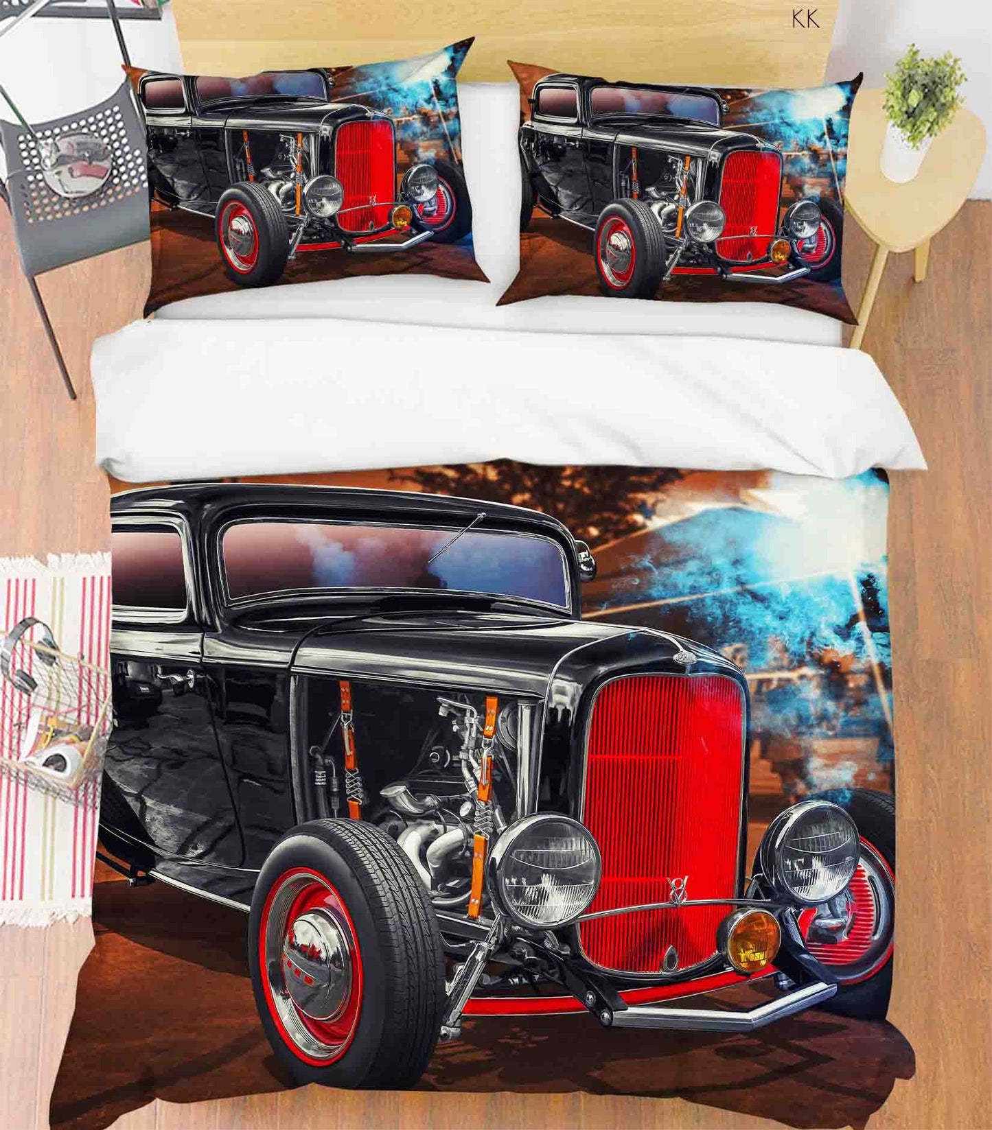 3D Automobile Sky Quilt Cover Set Bedding Set Duvet Cover Pillowcase 398
