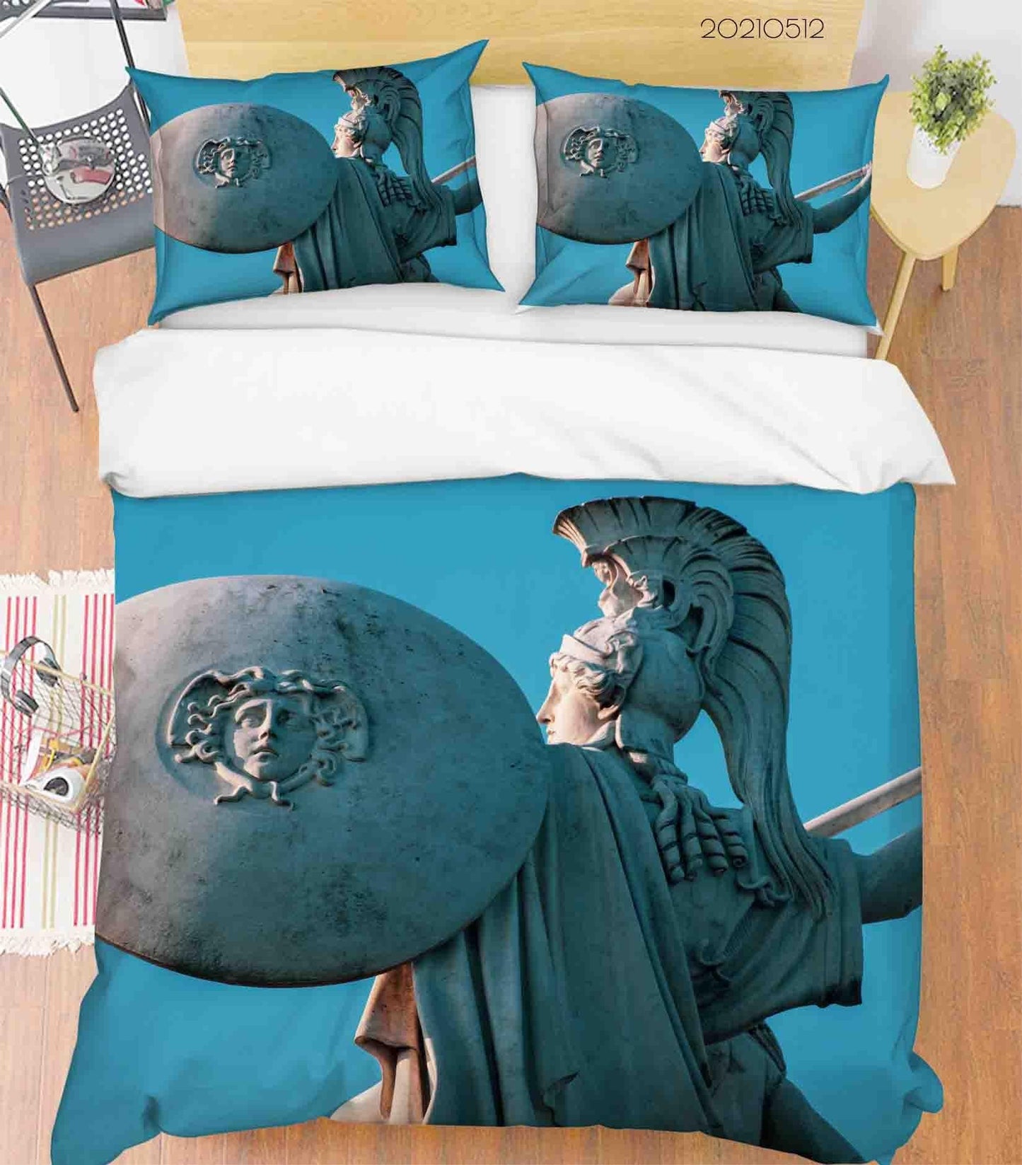 3D Blue Sky Sculpture Quilt Cover Set Bedding Set Duvet Cover Pillowcases 239