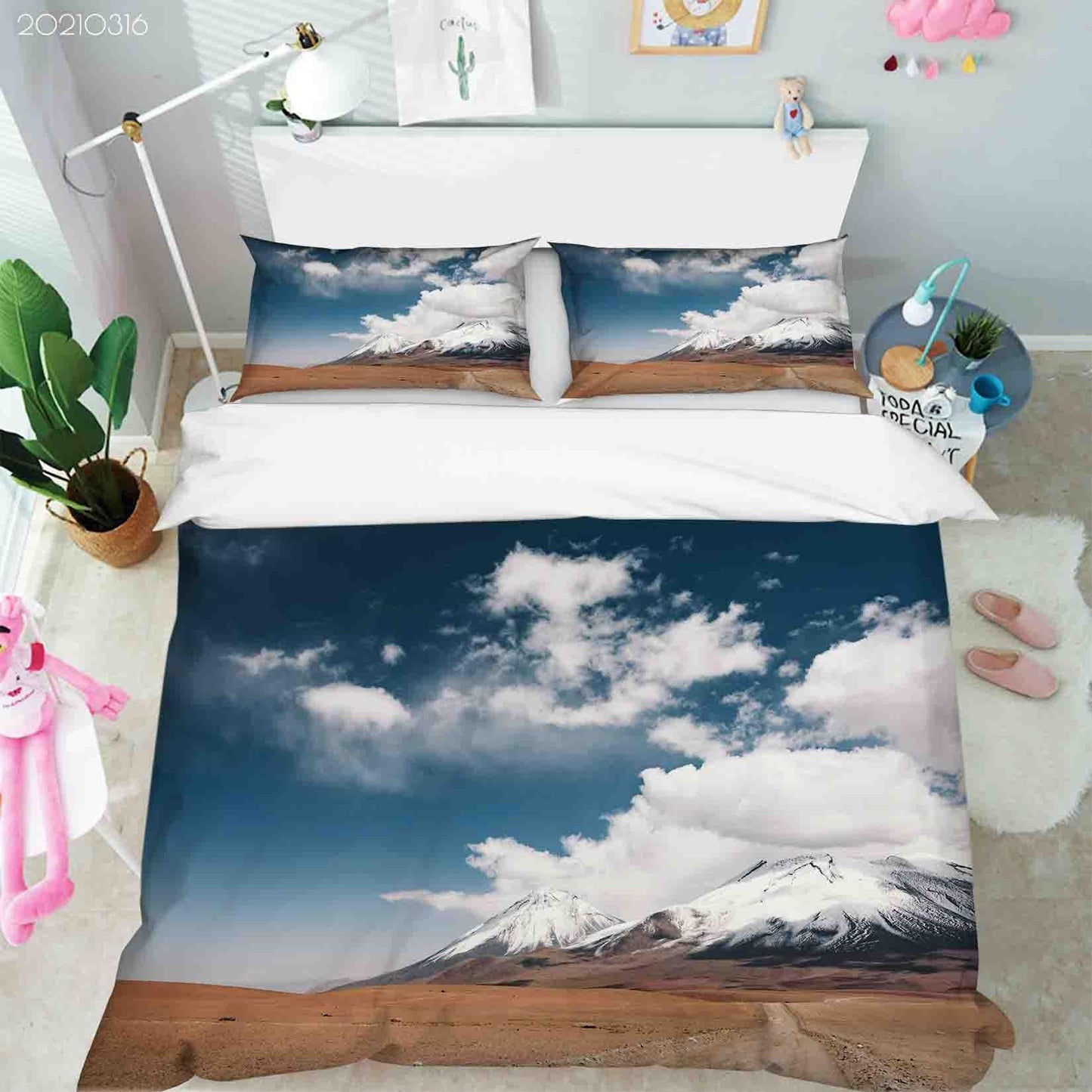 3D Blue Sky Cloud Landscape Quilt Cover Set Bedding Set Duvet Cover Pillowcases 174