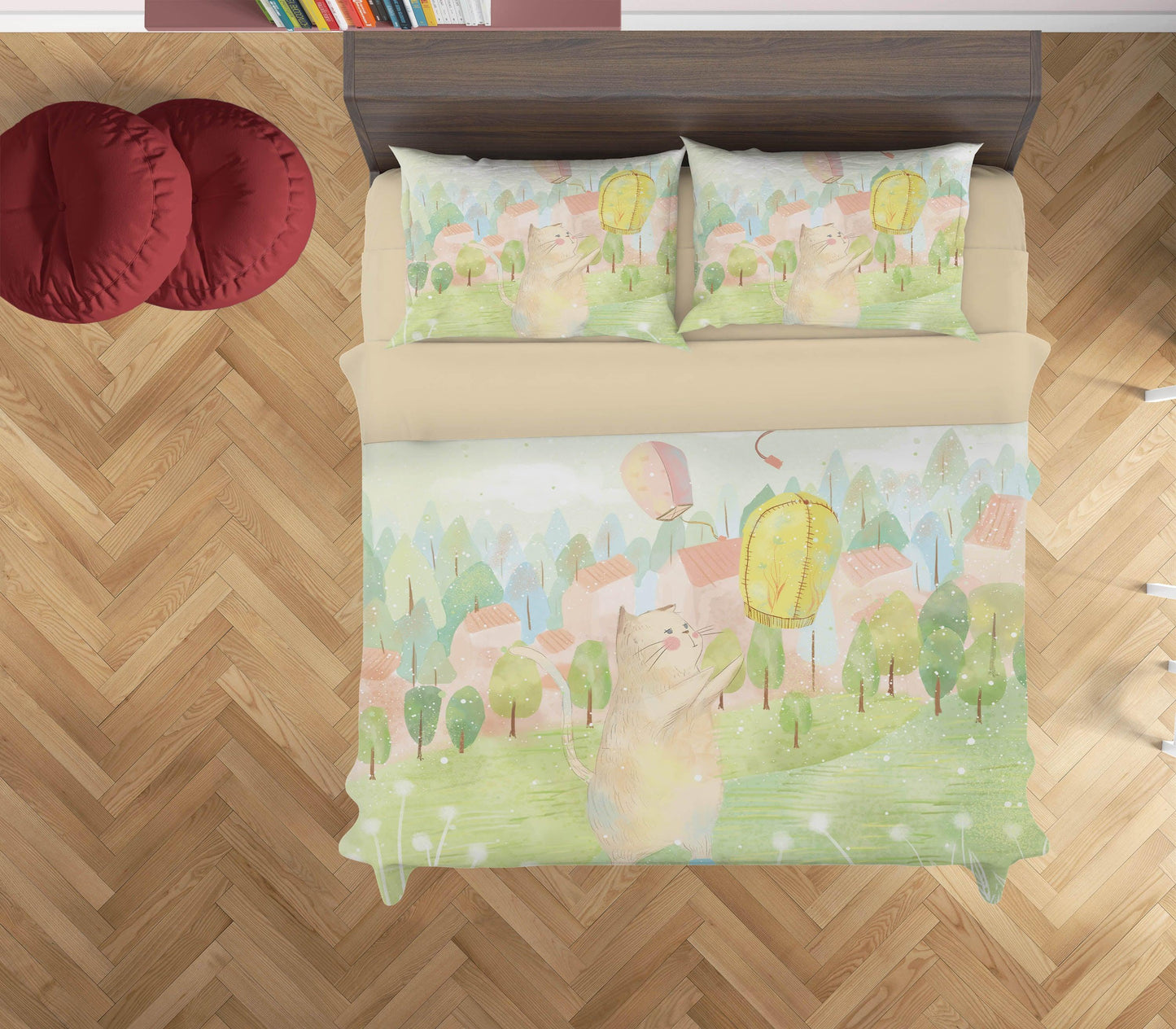 3D Cartoon Cat House Tree Quilt Cover Set Bedding Set Duvet Cover Pillowcases A576 LQH