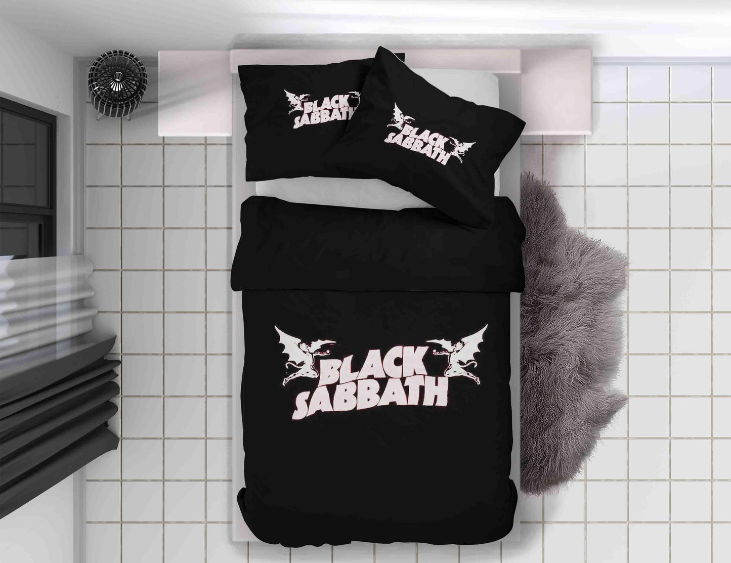 3D Black Sabbath Quilt Cover Set Bedding Set Duvet Cover Pillowcases SF22