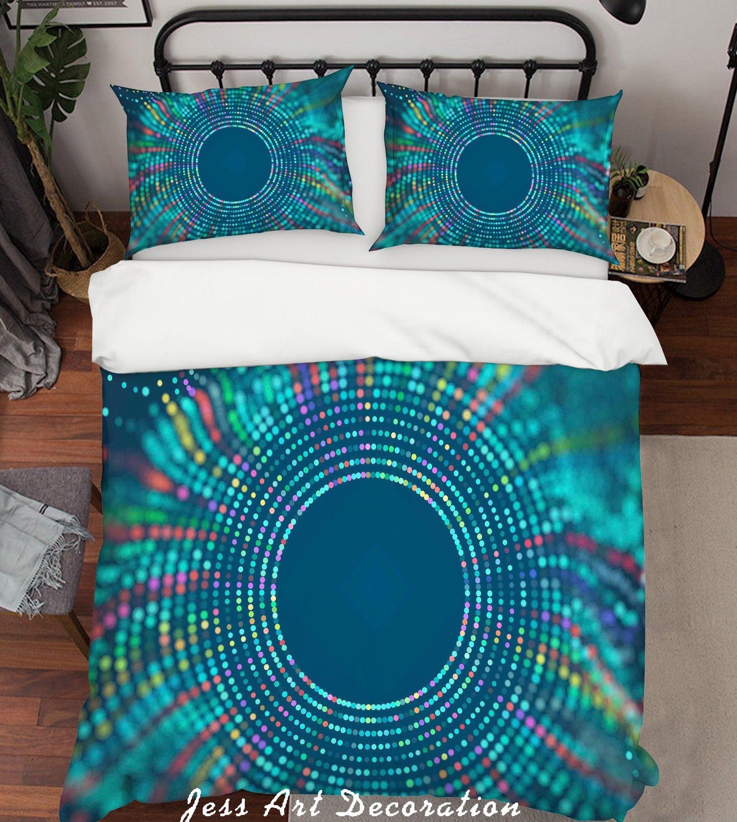 3D Abstract Sun Quilt Cover Set Bedding Set Pillowcases 10