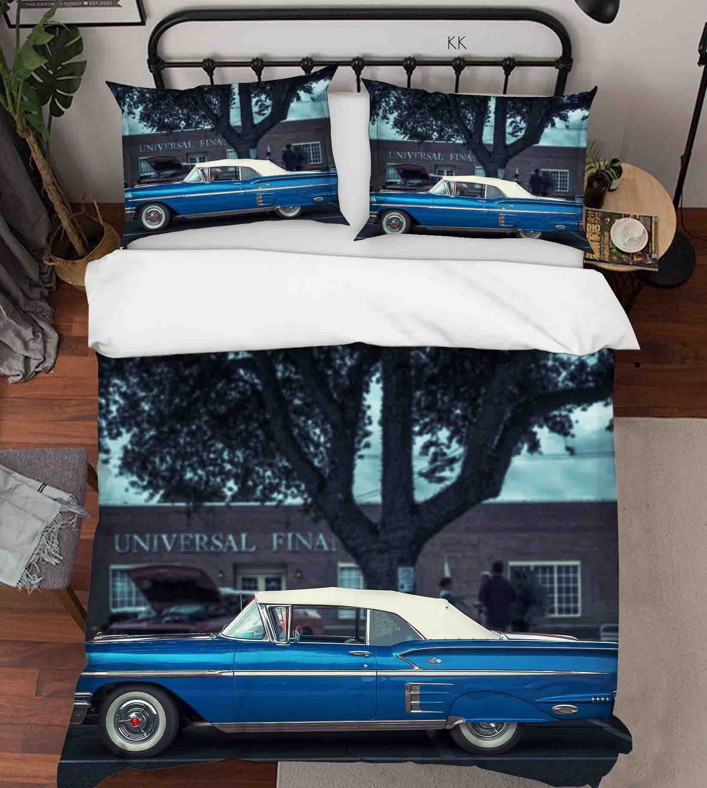 3D Automobile Tree Window House Quilt Cover Set Bedding Set Duvet Cover Pillowcase 417