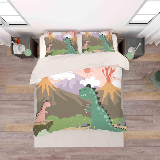 3D Cartoon Color Dinosaurs Quilt Cover Set Bedding Set Pillowcases  68
