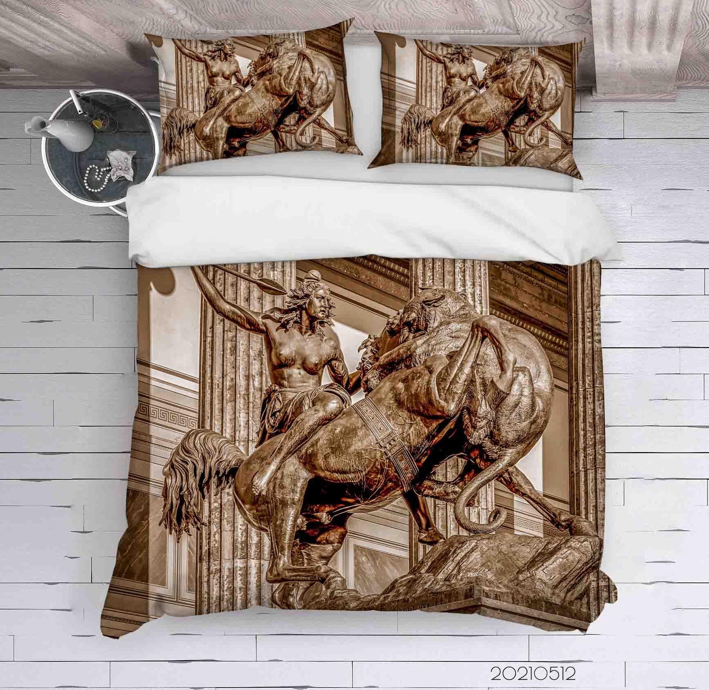 3D Architecture Art Sculpture Quilt Cover Set Bedding Set Duvet Cover Pillowcases 286