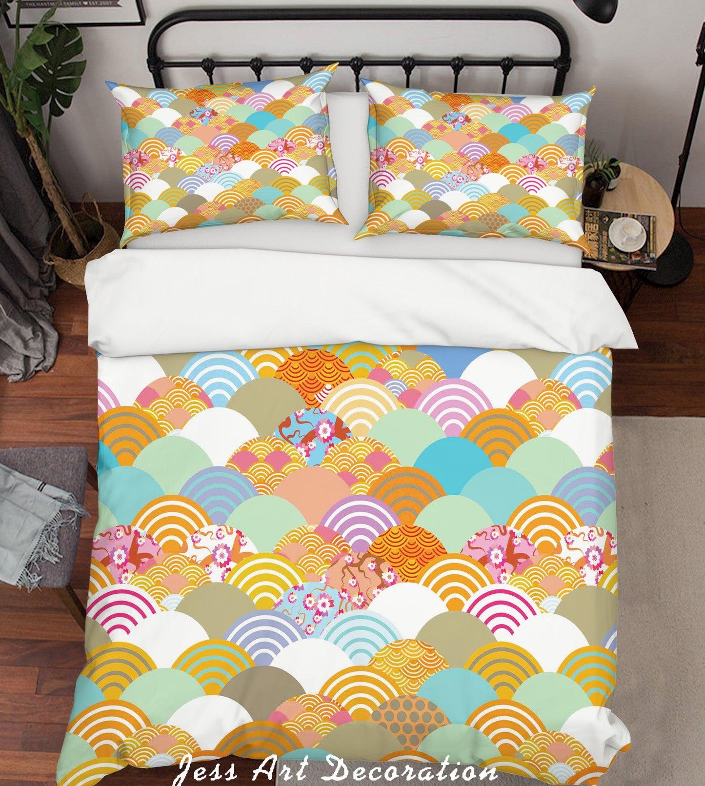 3D Abstract Forest Floral Quilt Cover Set Bedding Set Pillowcases 45