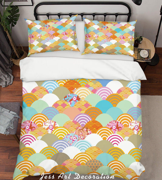 3D Abstract Forest Floral Quilt Cover Set Bedding Set Pillowcases 45