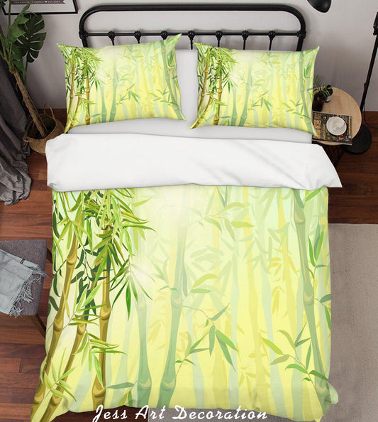 3D Bamboo Quilt Cover Set Bedding Set Pillowcases 41