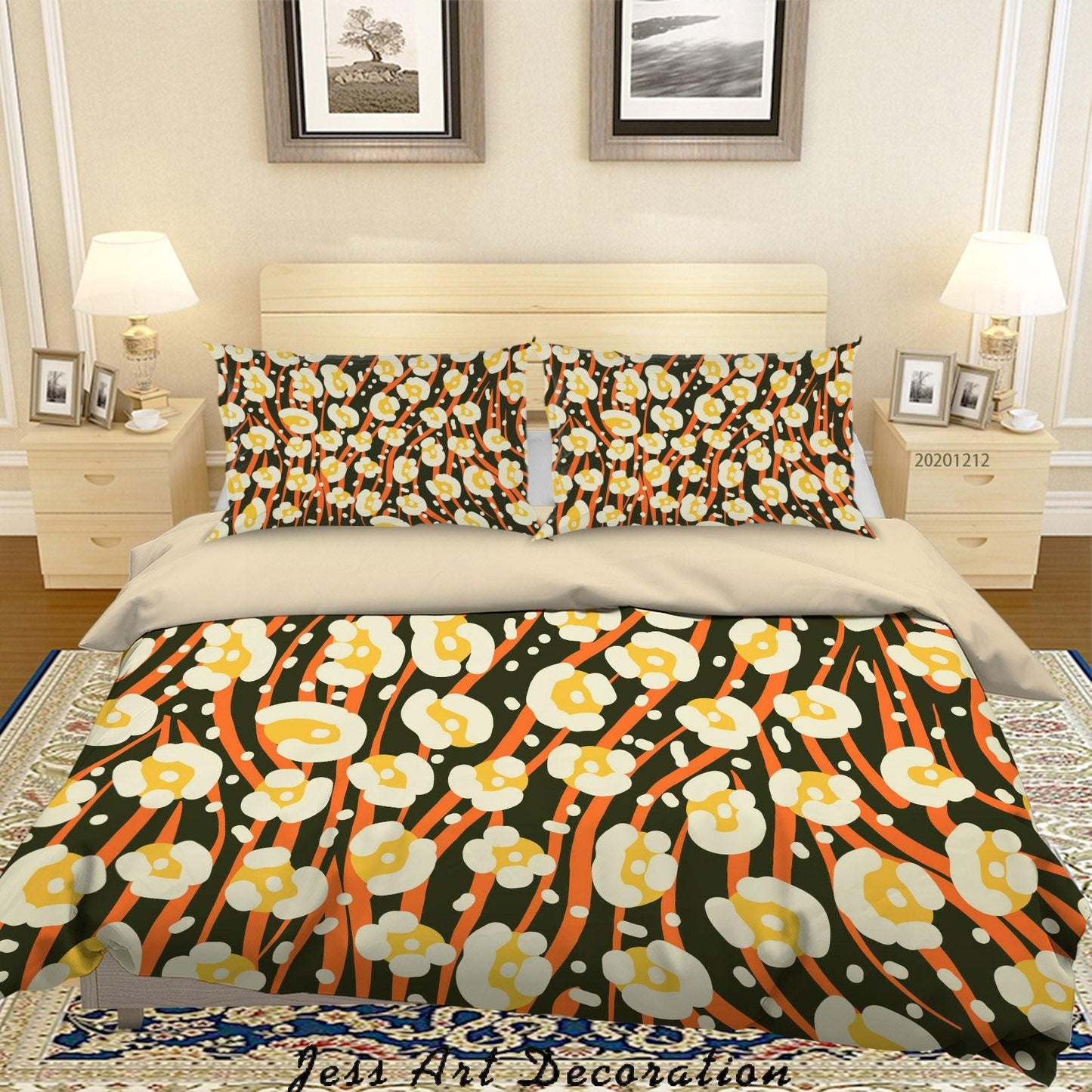 3D African Fabric Animal Skin Background Quilt Cover Set Bedding Set Duvet Cover Pillowcases LXL