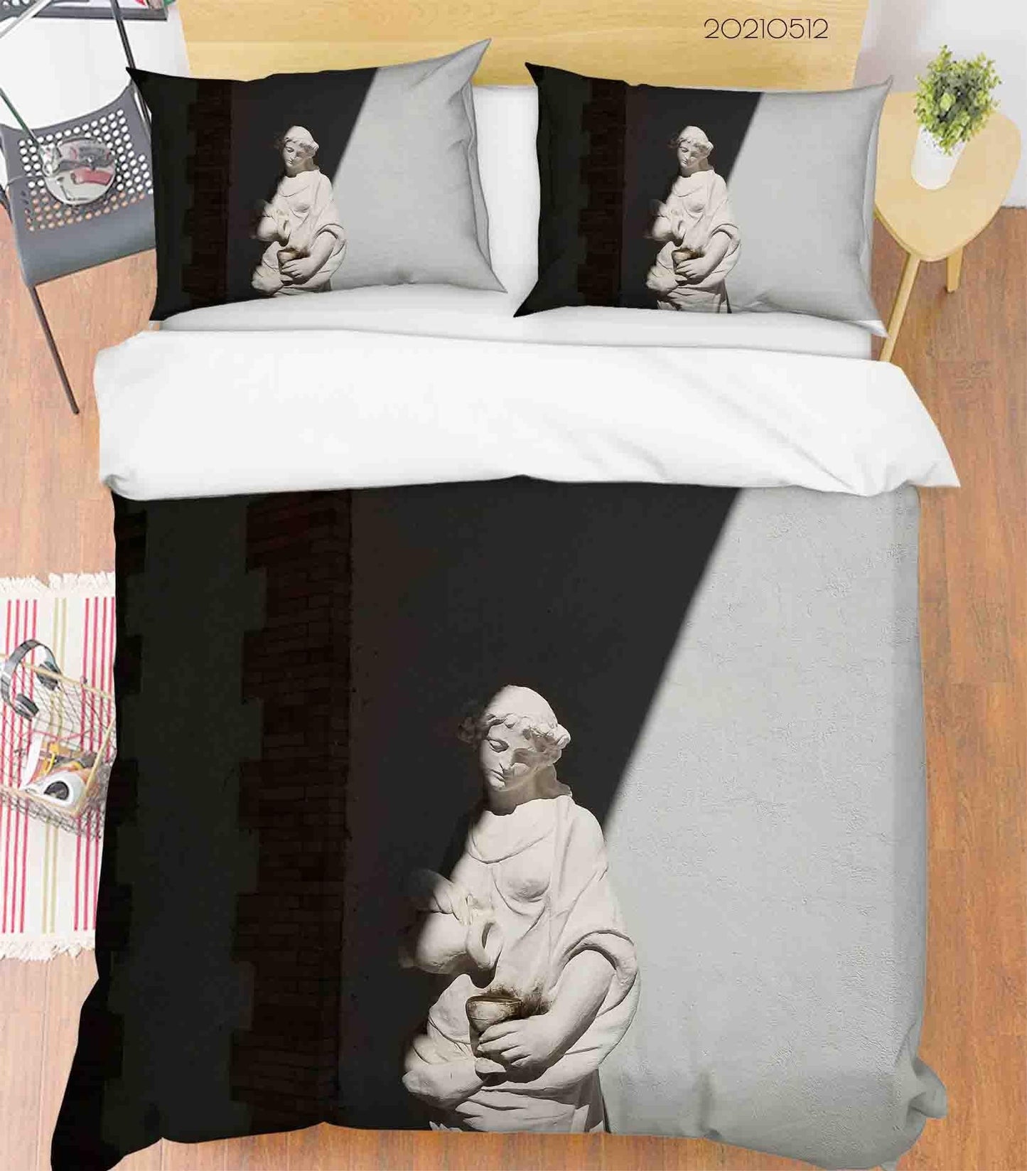 3D Art Sculpture Quilt Cover Set Bedding Set Duvet Cover Pillowcases 222