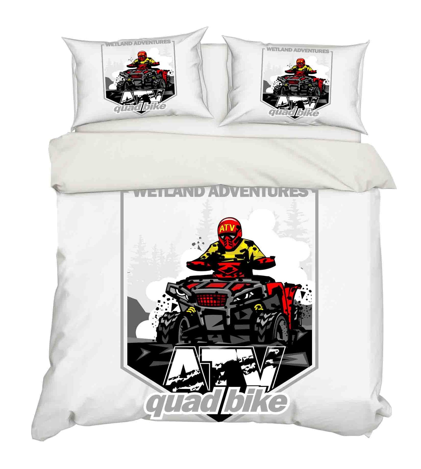 3D Cartoon Monster Truck Quilt Cover Set Bedding Set Pillowcases LQH A007