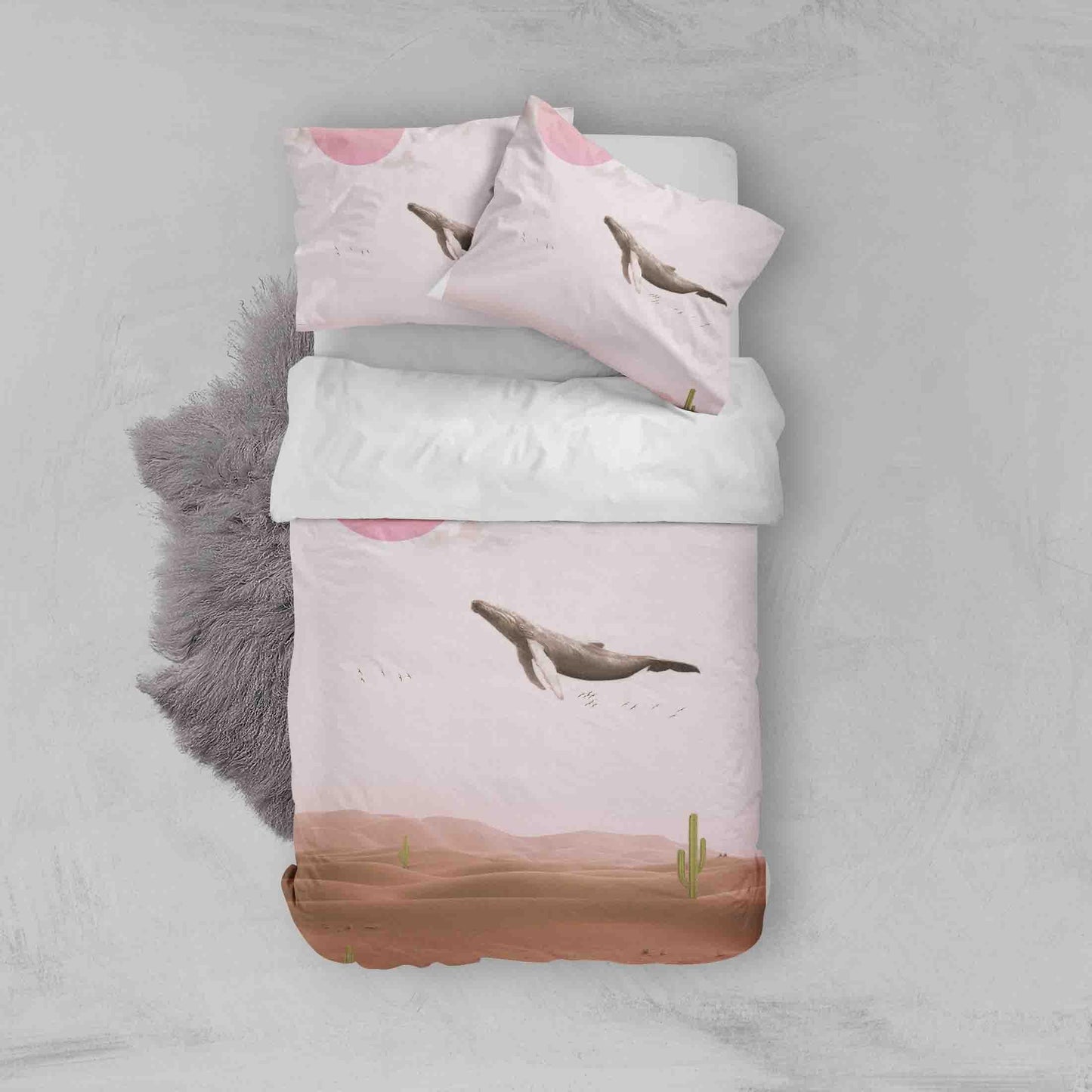 3D Abstract Whale Quilt Cover Set Bedding Set Pillowcases 102