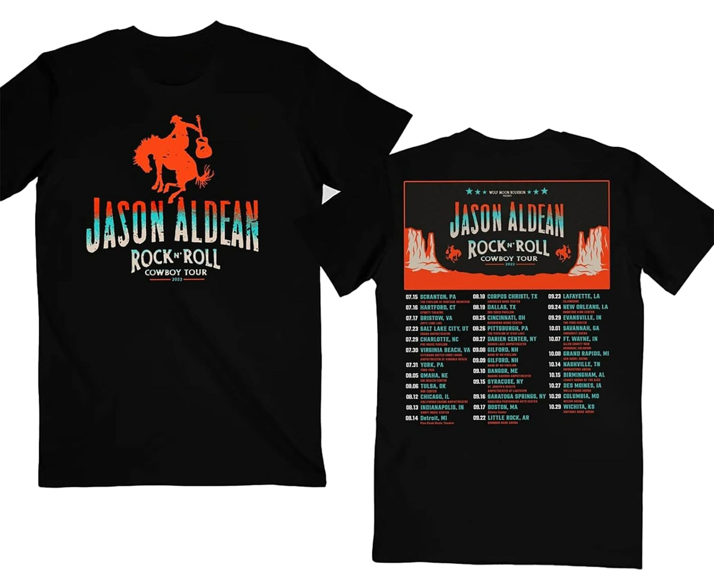 Jason Aldean Rock N Roll Cowboy Tour 2022 T-Shirt