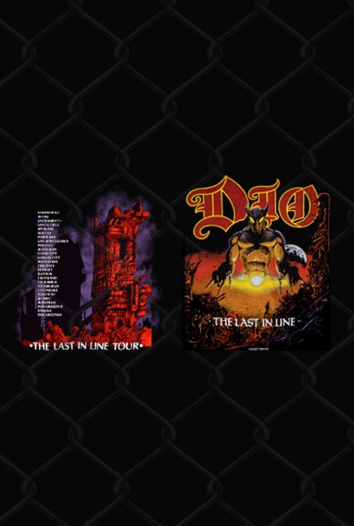 Dio Last in Line Tour PNG File, Heavy Metal Rock Band Concert T shirt
