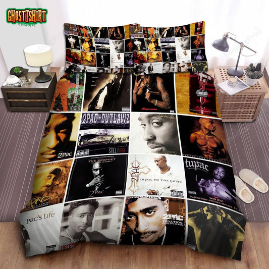 2pac Albums Bed Sheets Duvet Cover Bedding Set