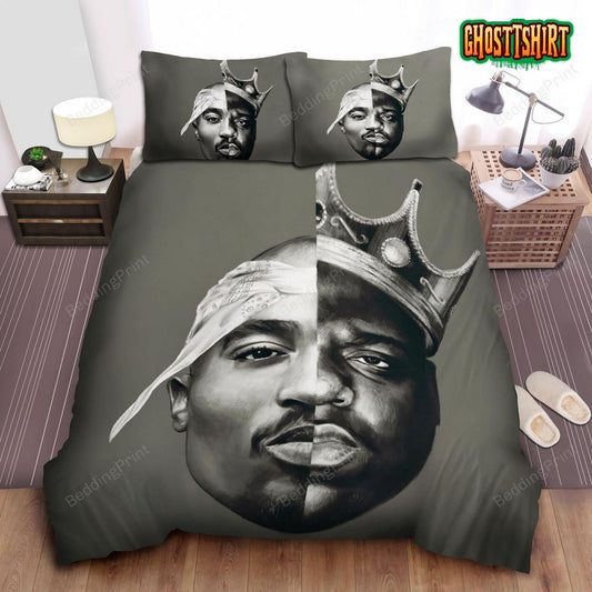 2pac Cigarette And Rose Bed Sheets Duvet Cover Bedding Set