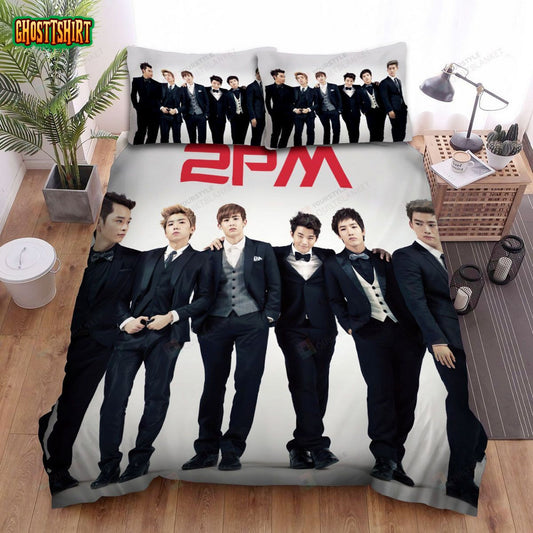 2pm Boy Band Bed Sheets Spread Comforter Duvet Cover Bedding Set