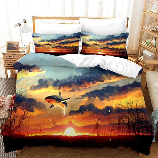 3D Art Sunset Nature Landscape Quilt Cover Set Bedding Set Duvet Cover Pillowcases 15