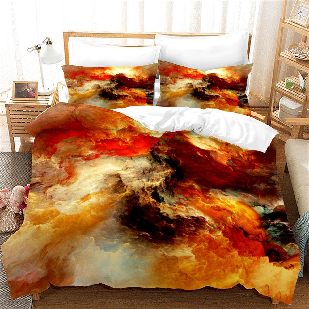 3D Artistic Color Cloud Quilt Cover Set Bedding Set Duvet Cover Pillowcases 181