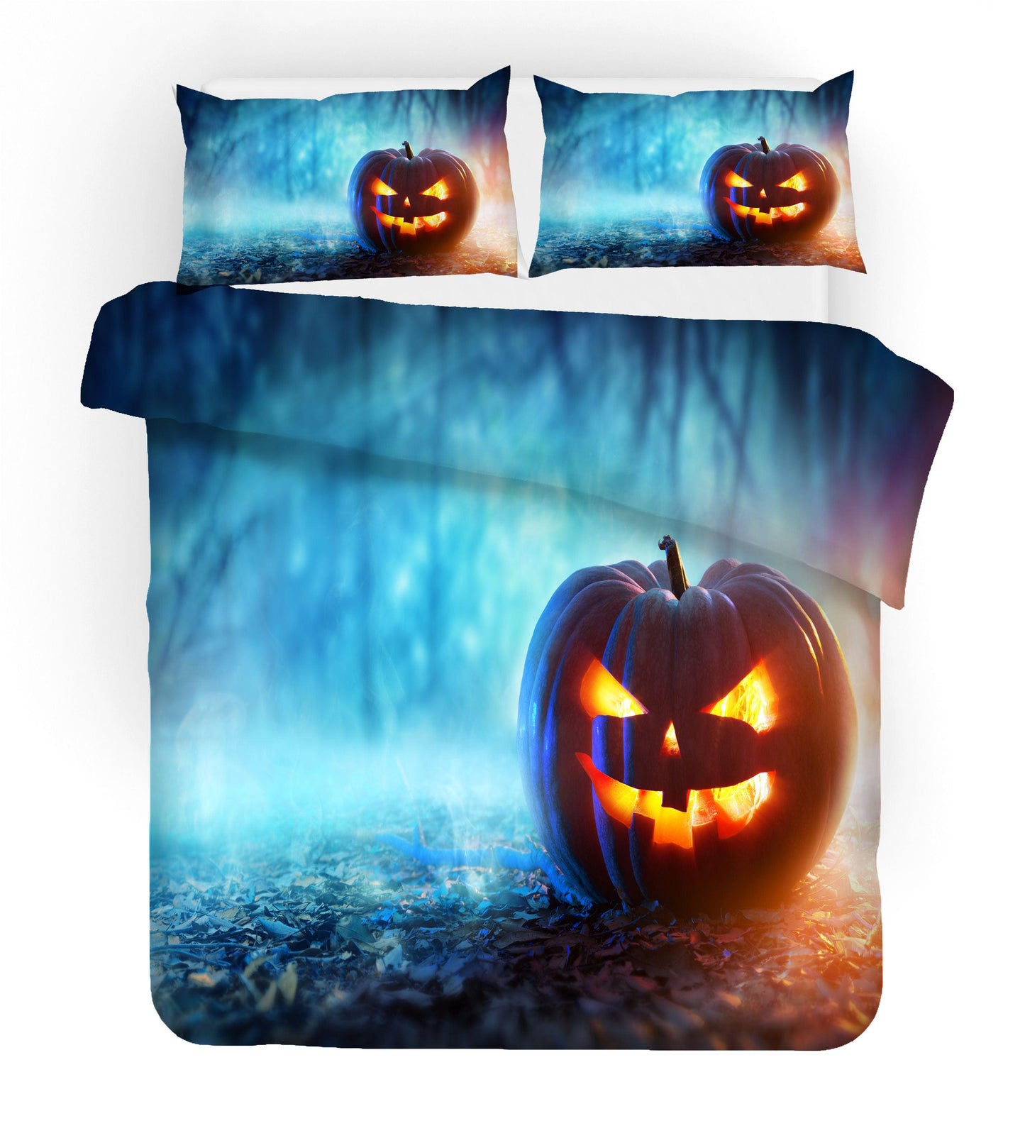 3D Cartoon Halloween Quilt Cover Set Bedding Set Duvet Cover Pillowcases WJ 1631