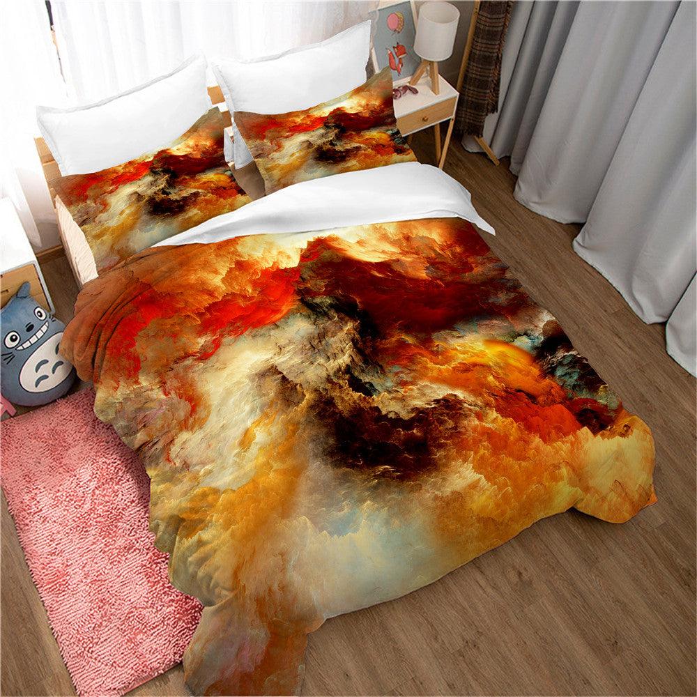 3D Artistic Color Cloud Quilt Cover Set Bedding Set Duvet Cover Pillowcases 181