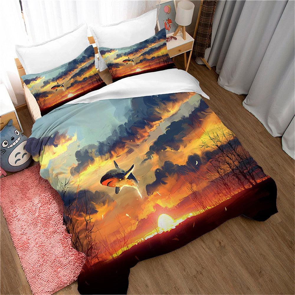 3D Art Sunset Nature Landscape Quilt Cover Set Bedding Set Duvet Cover Pillowcases 15