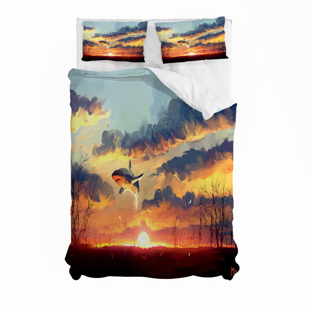 3D Art Sunset Nature Landscape Quilt Cover Set Bedding Set Duvet Cover Pillowcases 15