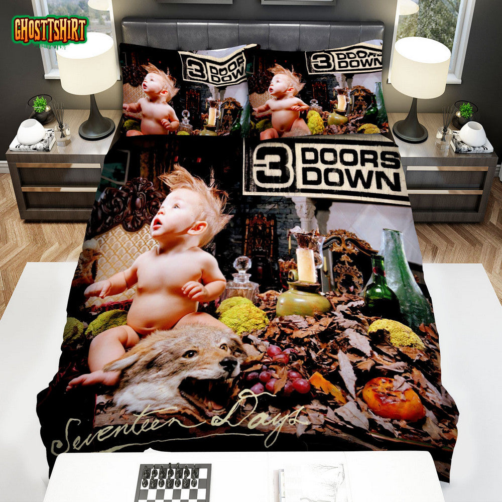 3 Doors Down Album Cover Seventeen Days Bed Sheets Spread Comforter Duvet Cover Bedding Set