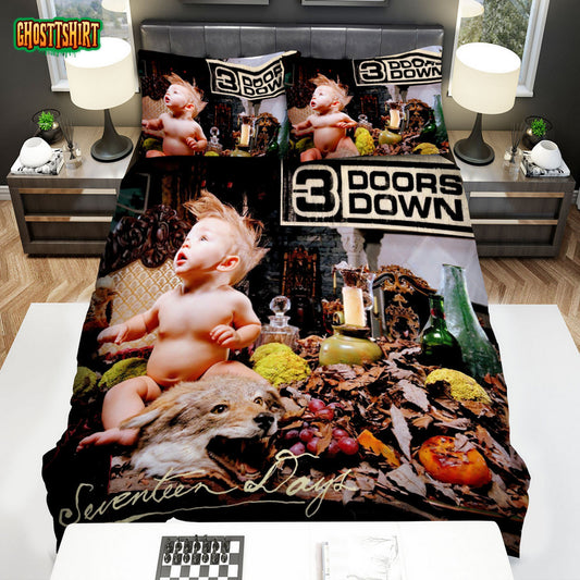 3 Doors Down Album Cover Seventeen Days Bed Sheets Spread Comforter Duvet Cover Bedding Set