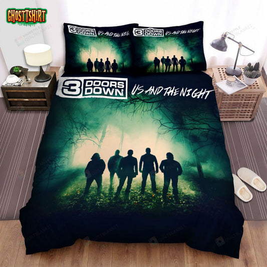 3 Doors Down Album Us And The Night Bed Sheets Spread Comforter Duvet Cover Bedding Set