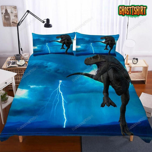 3 Piece Set Lost World Jurassic Park Big Dinosaur Bedding 3D Digital Printing Exr84 Bedding Set