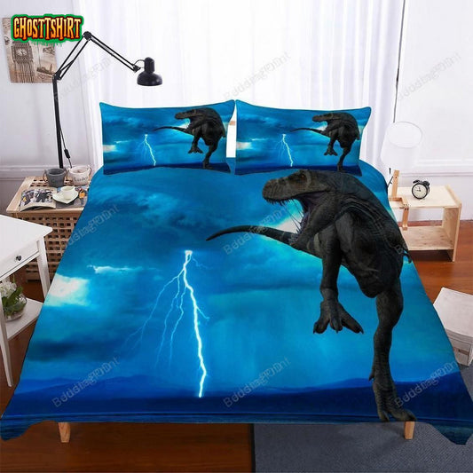 3 Piece Set Lost World Jurassic Park Big Dinosaur Bedding 3D Digital Printing Exr84
