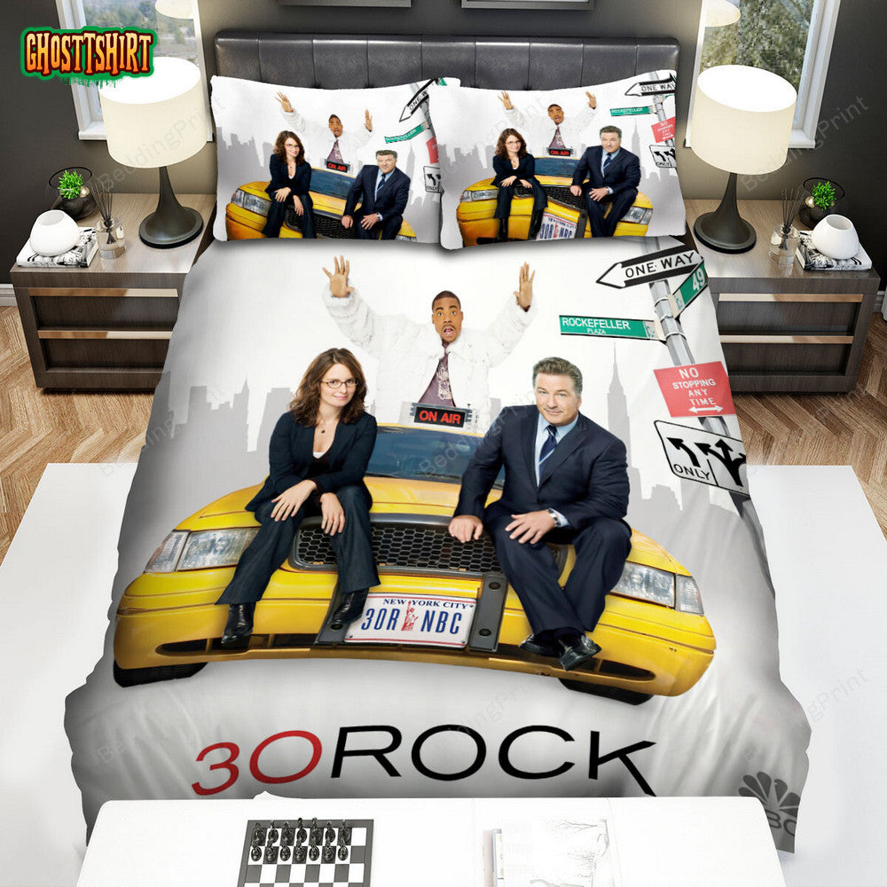 30 Rock (2006–2013) Movie Poster Ver 5 Bed Sheets Duvet Cover Bedding Set