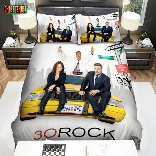 30 Rock (2006–2013) Movie Poster Ver 5 Bed Sheets Duvet Cover Bedding Set
