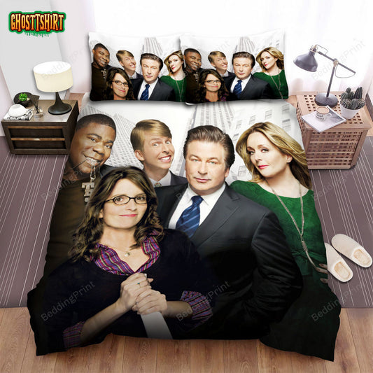30 Rock (2006–2013) Season Four Movie Poster Bed Sheets Duvet Cover Bedding Set