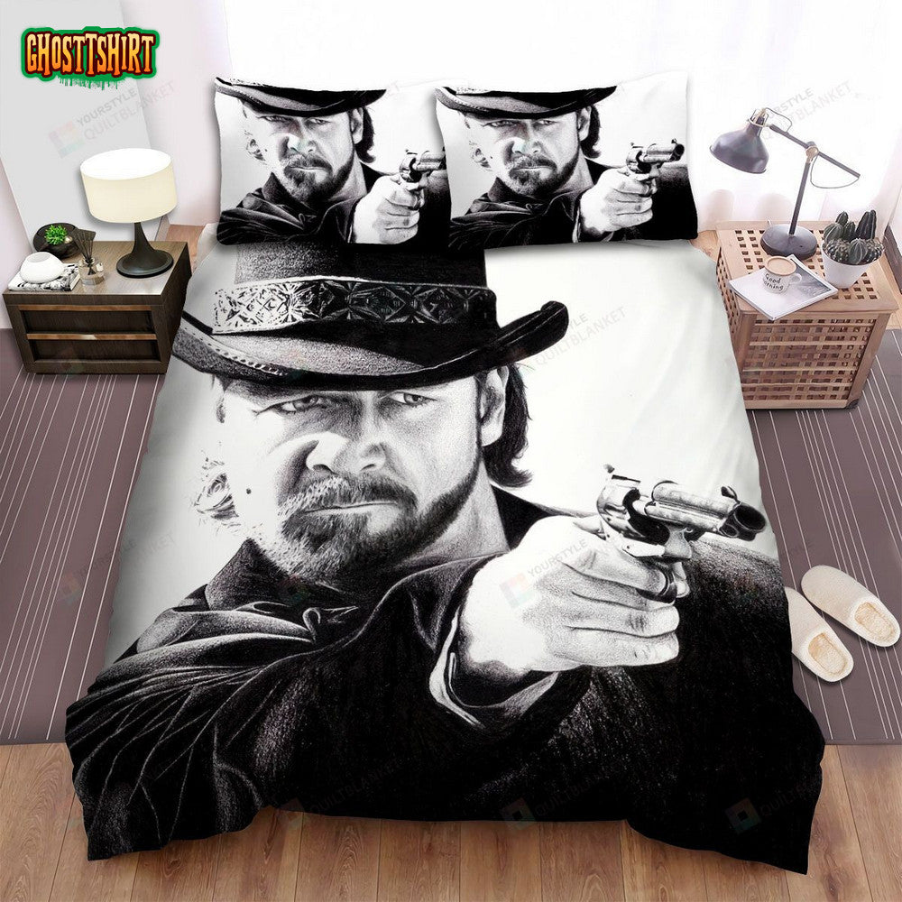 310 To Yuma Movie Black And White Photo Bed Sheets Spread Comforter Duvet Cover Bedding Set