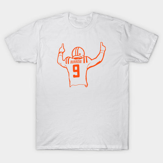 Joe Burrow Sport Lineart Illustration - Joe Burrow T-Shirt