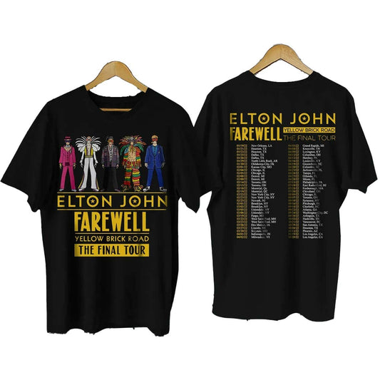 Elton John Farewell Tour 2022 Double Sided T-shirt