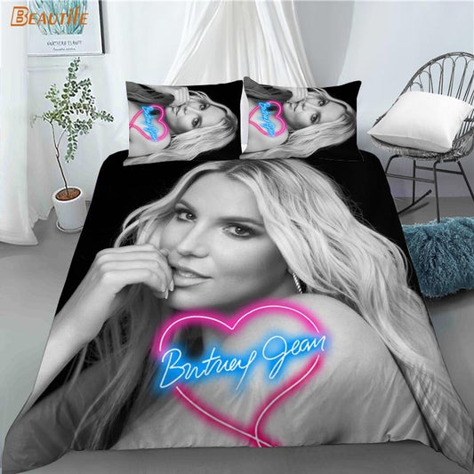 Britney Spears Black Bedding Set V1