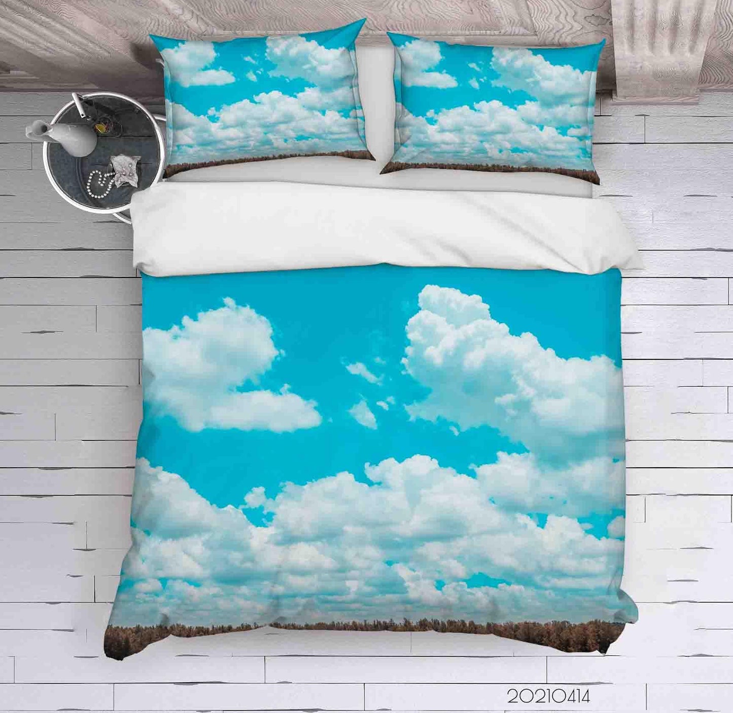 3D Blue Sky Cloud Quilt Cover Set Bedding Set Duvet Cover Pillowcases 61