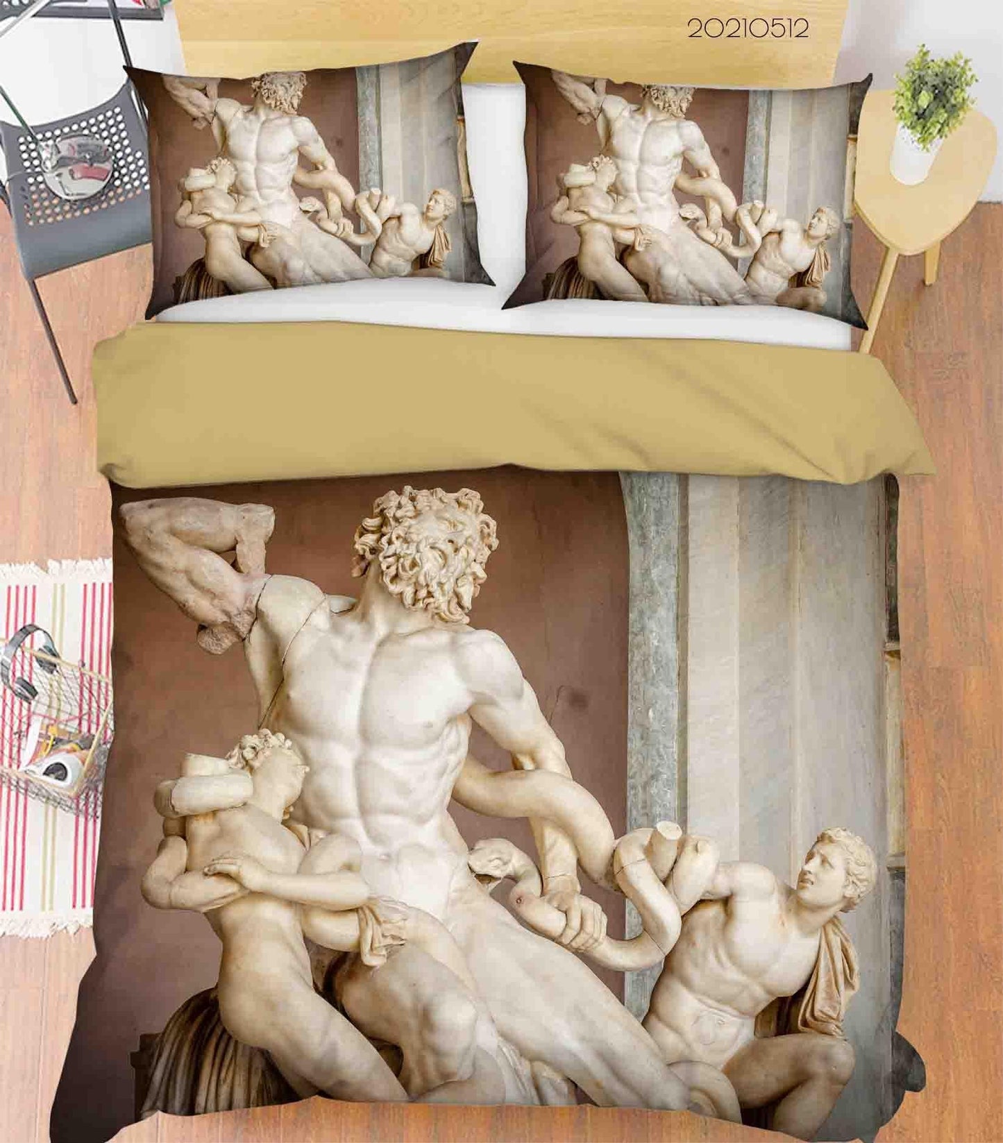 3D Art Sculpture Quilt Cover Set Bedding Set Duvet Cover Pillowcases 245